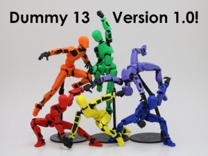 Robot articulé façon mannequin d’atelier imprimé en 3D