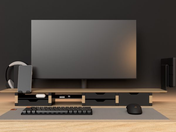 Étagère de bureau modulaire — vue 3 Étagère de bureau modulaire — vue 3