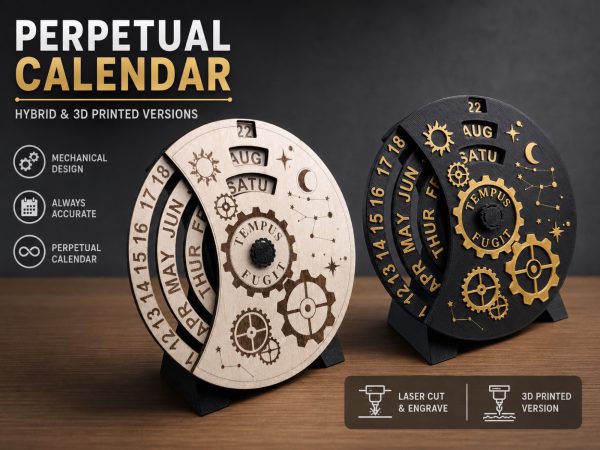 Calendrier perpétuel de bureau — vue 3 Calendrier perpétuel de bureau — vue 3