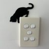 Silhouettes chat & souris — vue 2 Silhouettes chat & souris — vue 2