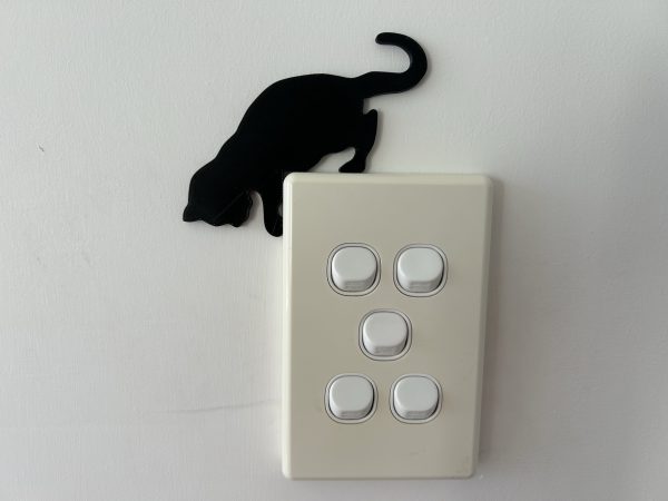 Silhouettes chat & souris — vue 2 Silhouettes chat & souris — vue 2