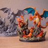 Diorama évolution Charizard Diorama évolution Charizard
