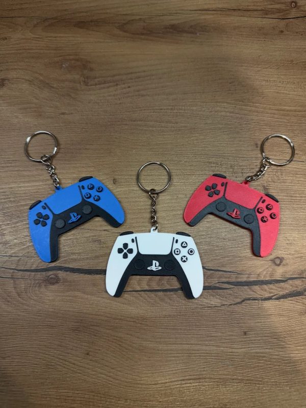 Porte-clés manette de jeu articulée imprimé en 3D