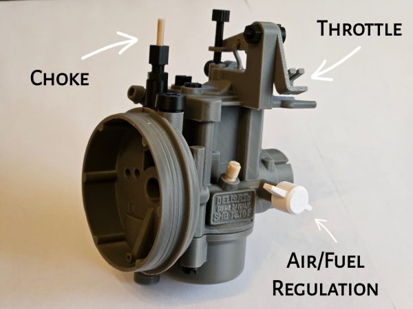 Carburateur fonctionnel imprimé — vue 2