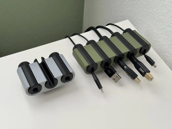 Set de passe-câbles de bureau imprimé en 3D